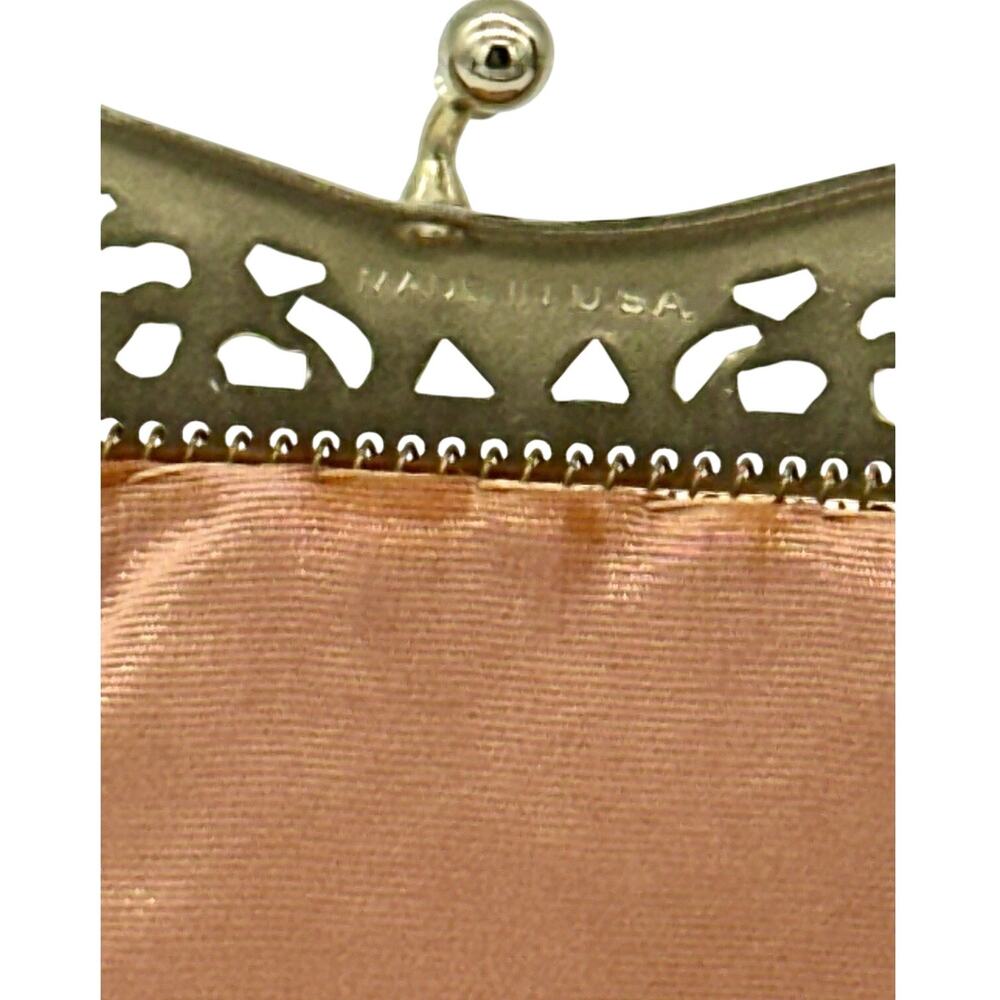 Whiting & Davis Mesh Purse Art Deco Gold Tone Vintage Evening Bag Chain Strap - Picture 4 of 9